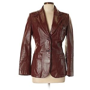 Etienne Aigner Leather Jacket